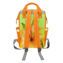 Load image into Gallery viewer, Orange Bloom Diaper Bag